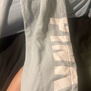 Pink Victoria’s Secret  sweatpants color, blue size small